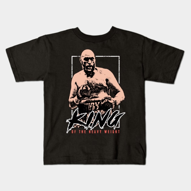 fury ngannou king Kids T-Shirt by SmithyJ88